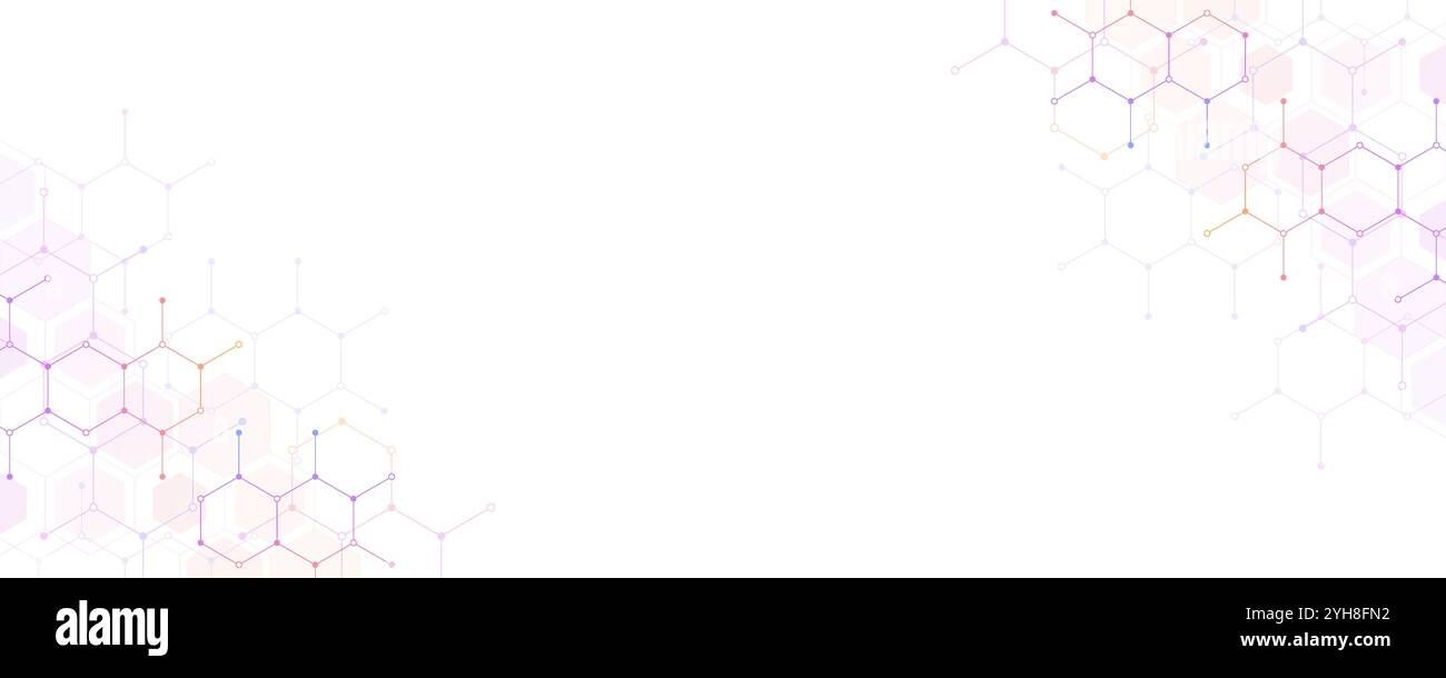 Abstract background and design element with hexagons pattern and ...