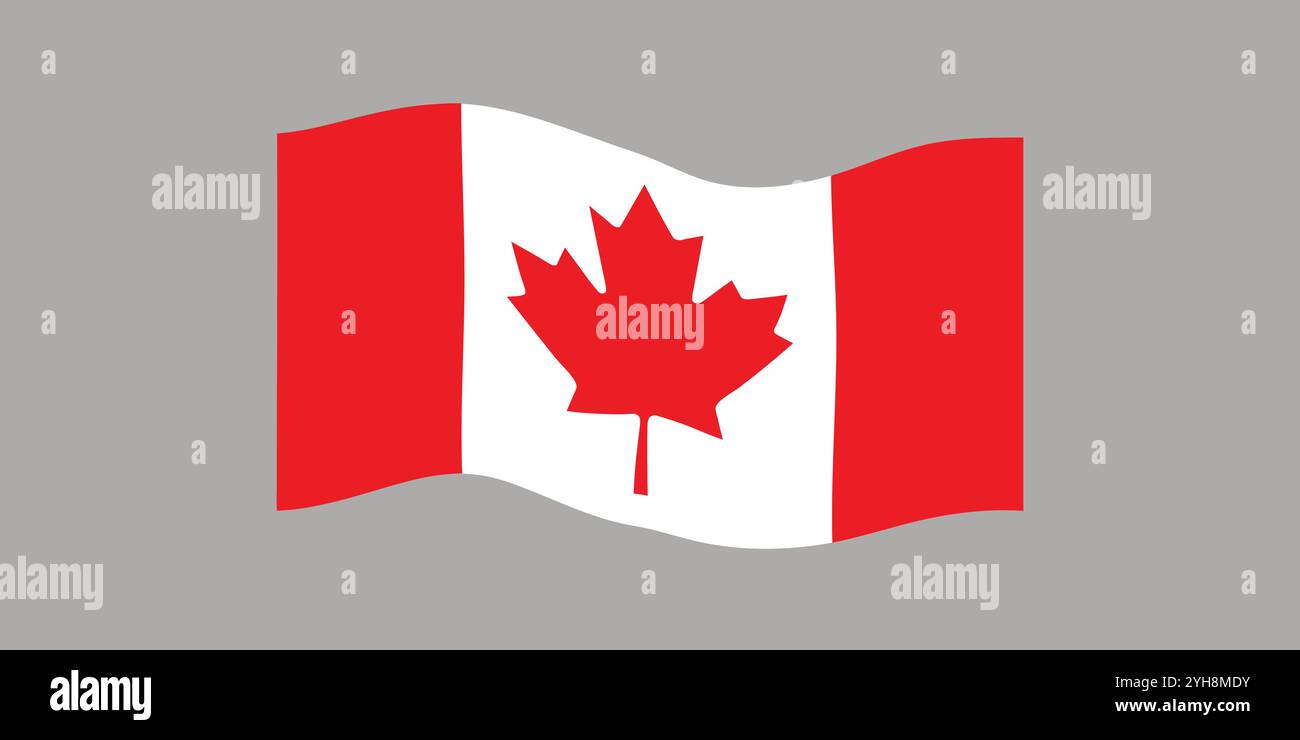Flag of Canada. Canadian national symbol in official colors. Template ...