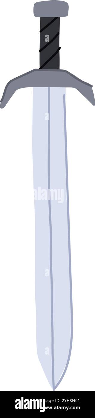 honor sword knight cartoon vector illustration Stock Vector Image & Art ...