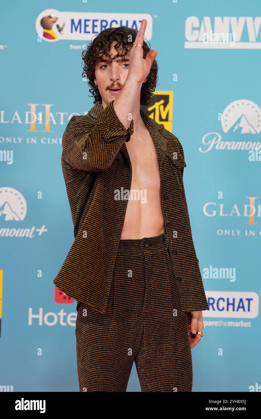 Benson Boone attending the MTV Europe Music Awards 2024 at the CoOp