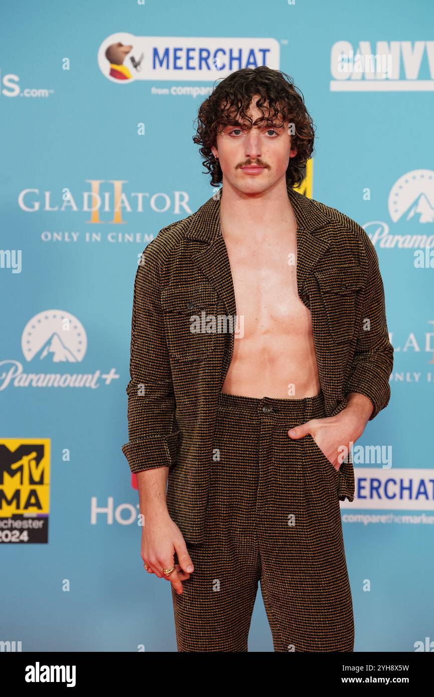 Benson Boone attending the MTV Europe Music Awards 2024 at the CoOp
