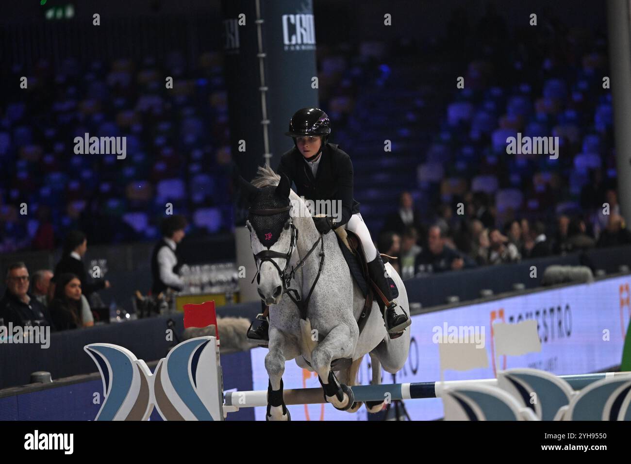 Fiera di Verona, Verona, Italy, November 08, 2024, 126 Horse Fair – Verona Italy - Longines FEI Jumping World Cup 2024-2025 presented by KASK, CSI5*-W Stock Photo