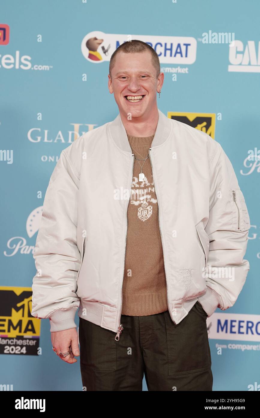 Tom McFarland attending the MTV Europe Music Awards 2024 at the CoOp