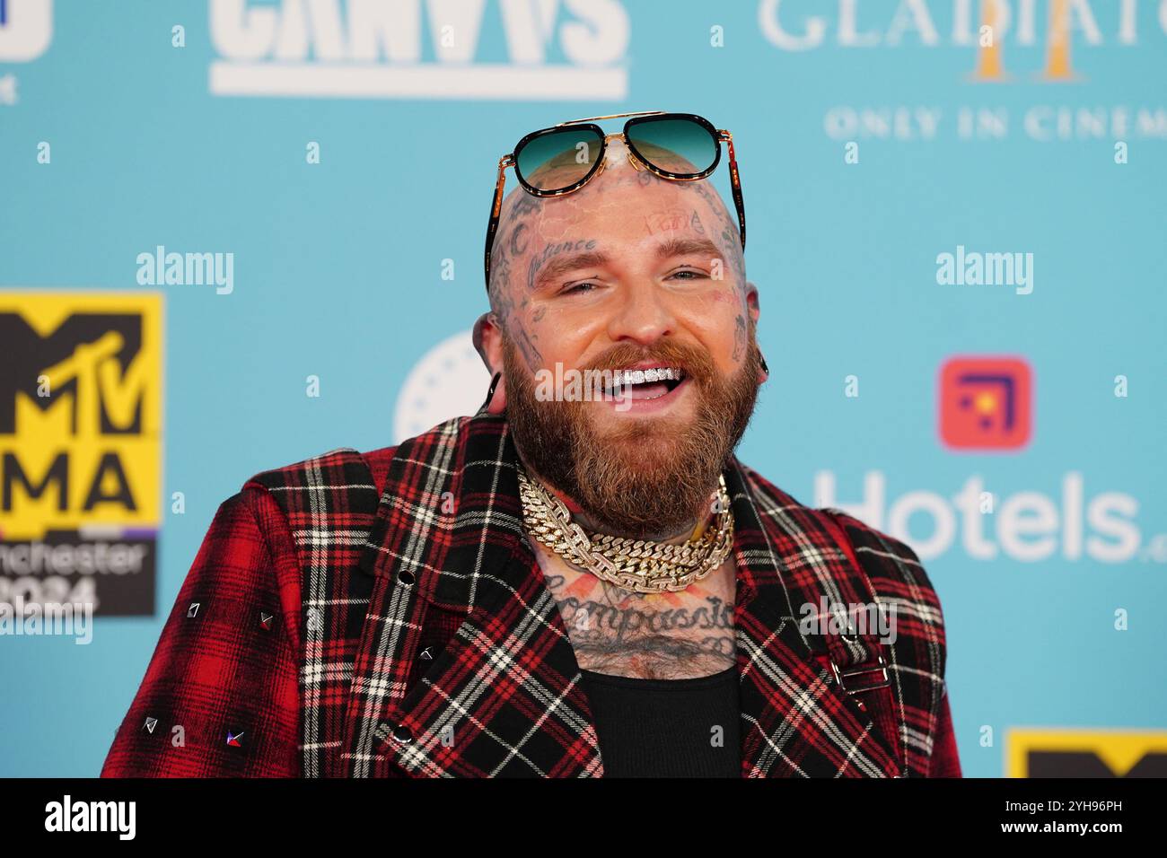Teddy Swims attending the MTV Europe Music Awards 2024 at the CoOp