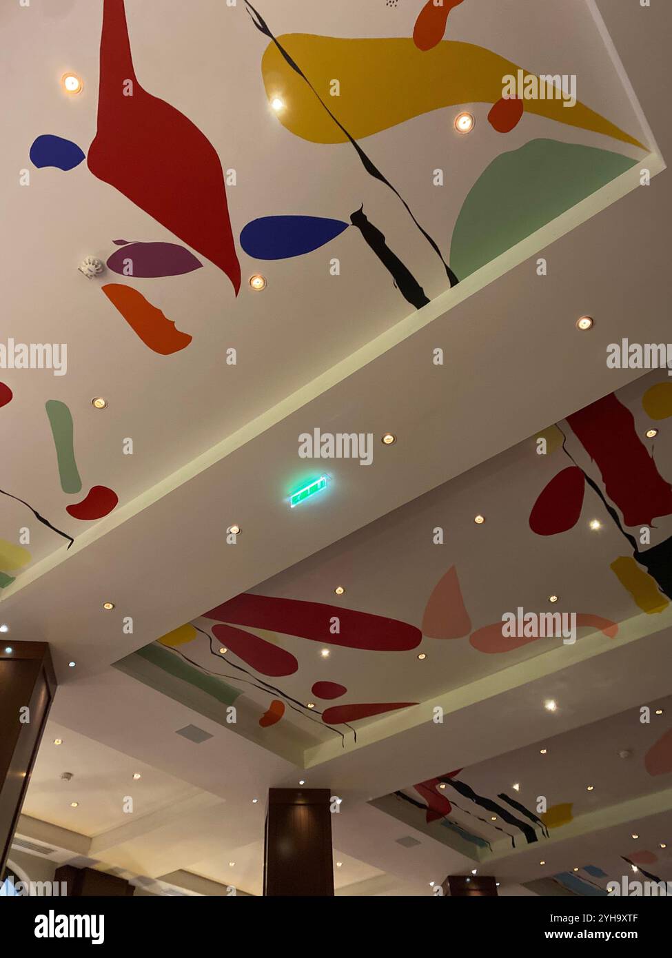 Matsuhisa ceiling Le Royal Monceau Paris - Smartphone Captured Stock Image