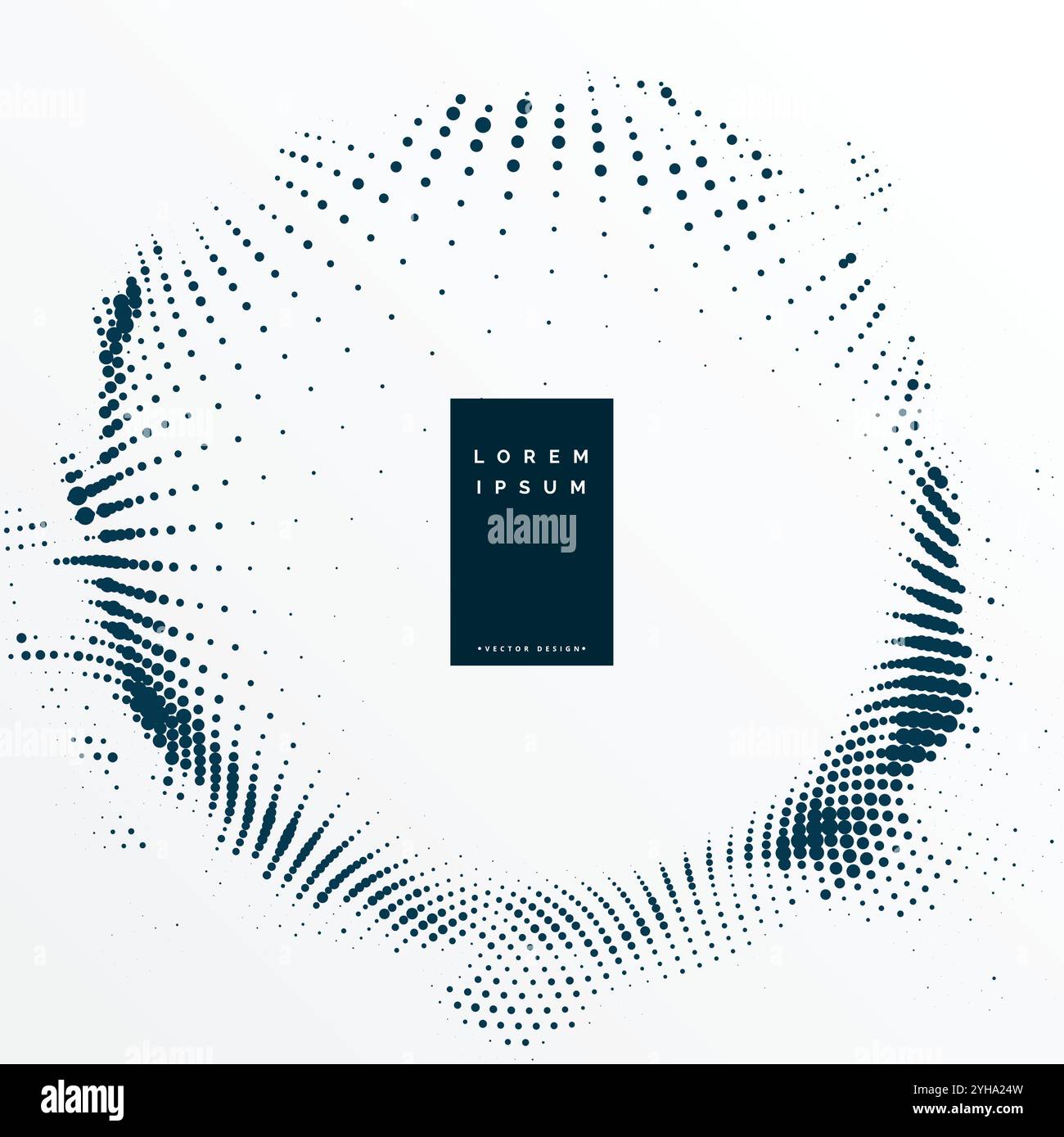 abstract grunge style halftone frame background vector illustration ...