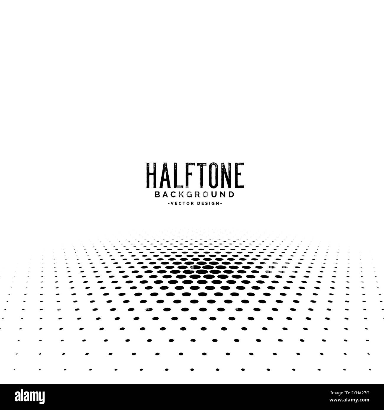 abstract perspective halftone background design in black color Stock ...