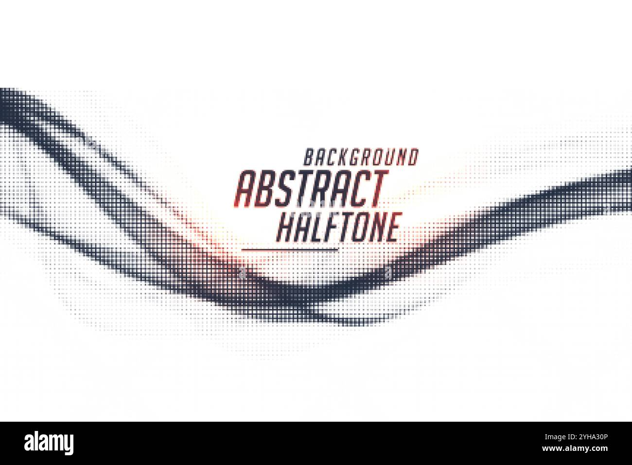 abstract flowing halftone dots wave background design Stock Vector ...