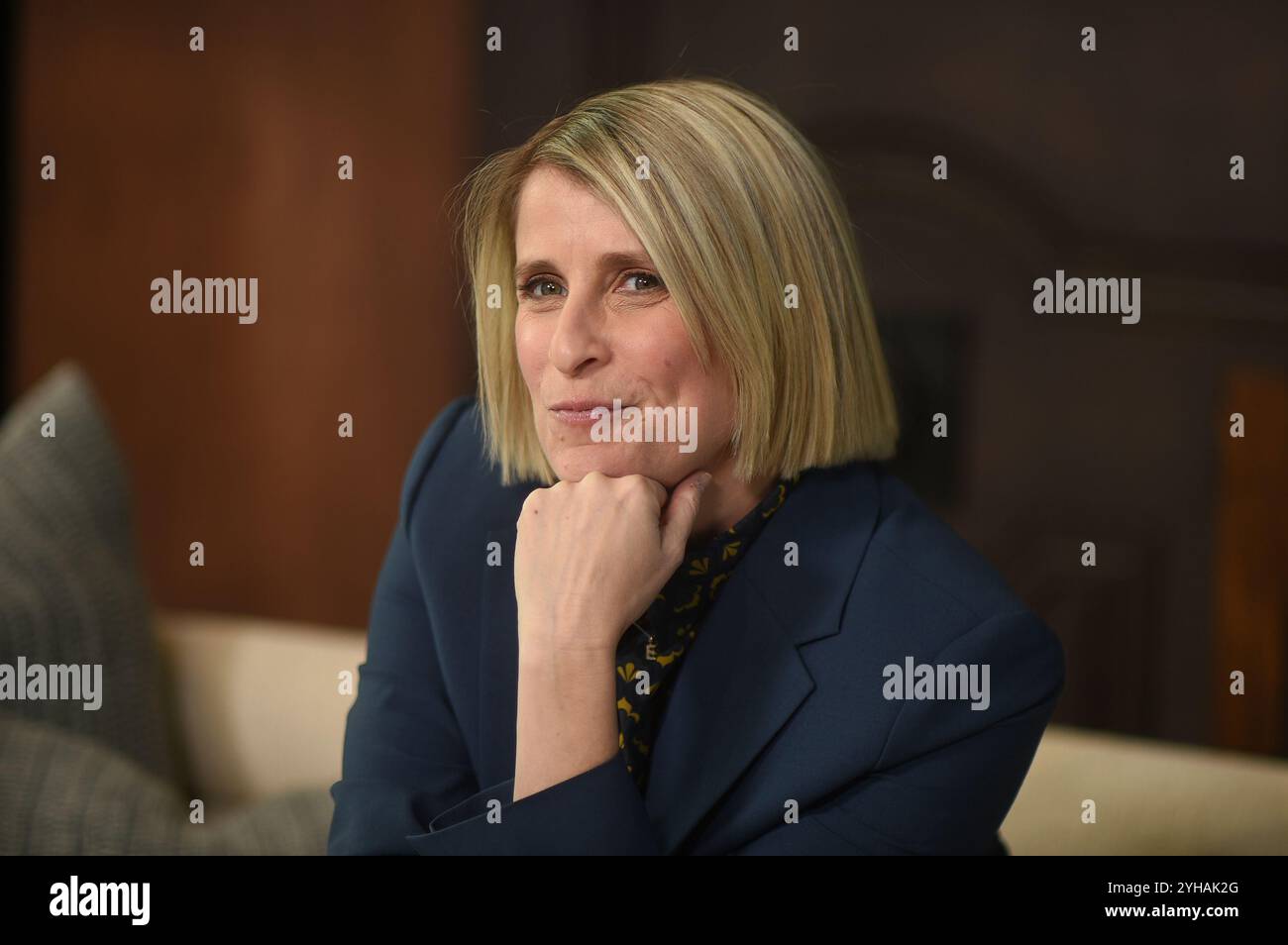 Liz Feldman arrives at a photo call for &ldquo;No Good Deed&rdquo; on Sunday, Nov