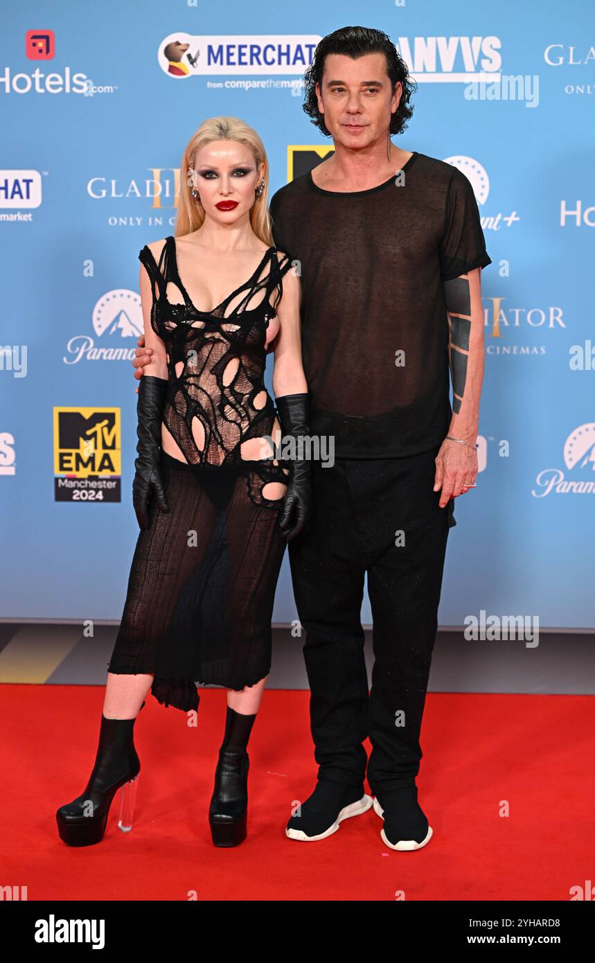 Manchester, UK. November 10th, 2024. Xhoana X and Gavin Rossdale