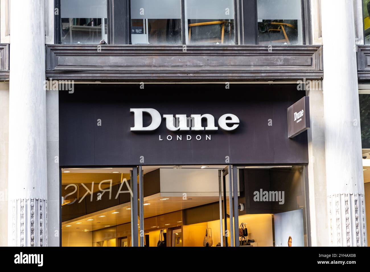 Urban shopping district storefront glass door hi-res stock photography ...