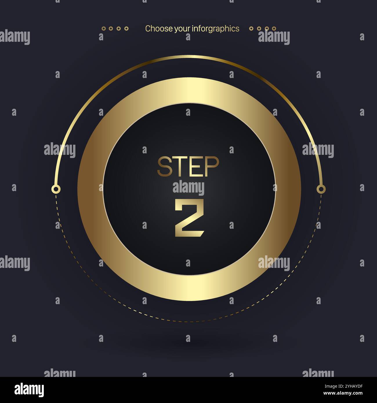 Step 2 Luxury number option for Premium multipurpose Infographic Vector ...