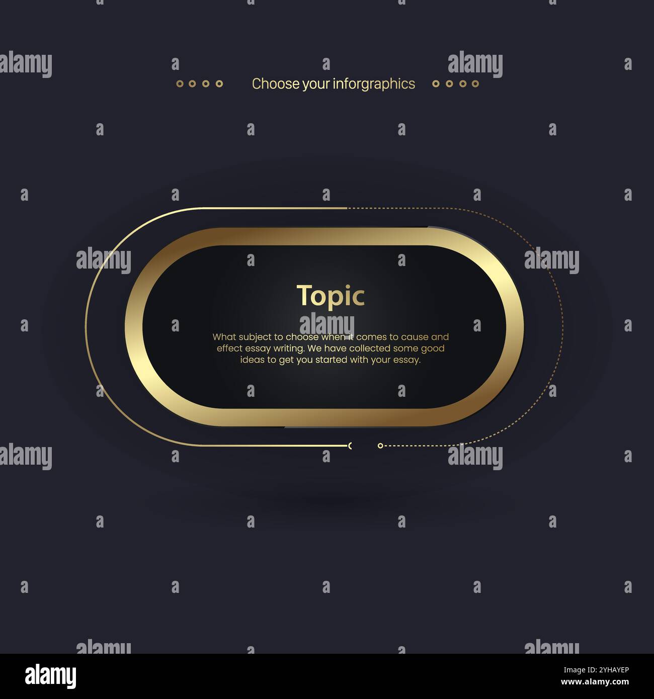 A Luxury multipurpose infographic Vector template vector illustration Stock Vector