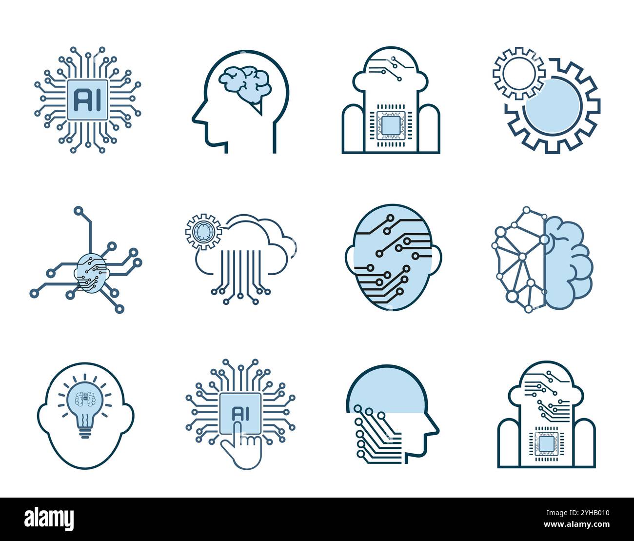 Linear pictograms vector vectors hi-res stock photography and images ...