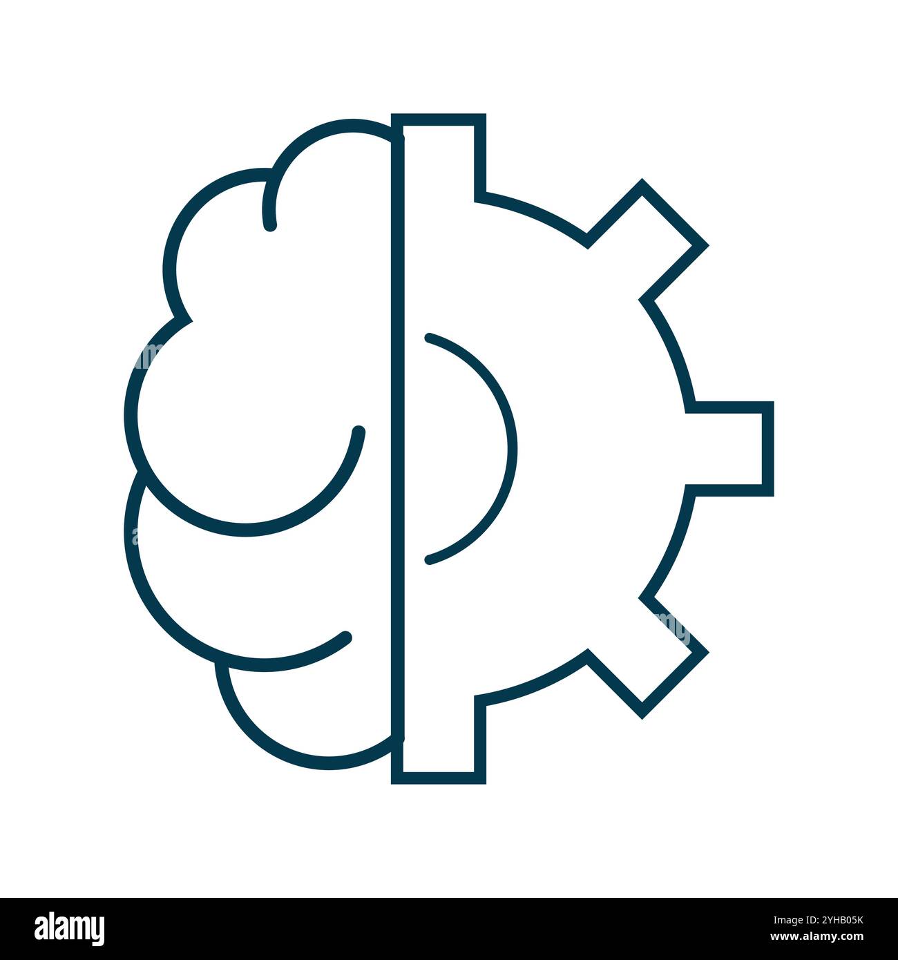 Artificial intelligence processor chip icon, and vector symbol for graphic design, symbol, web site, social media, mobile app, illustration Stock Vector