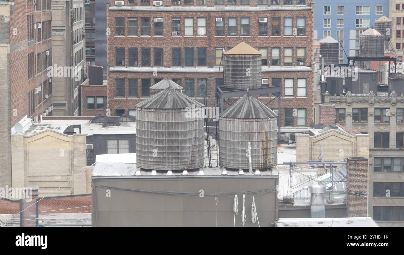 Photo inspiration: Picture Idea: New York City Manhattan Cityscape Rooftop Water Towers From View