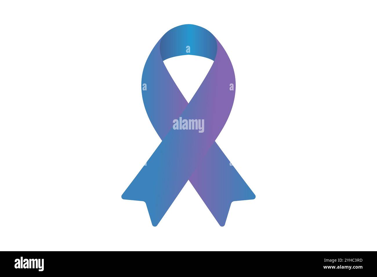 purple and blue awareness ribbon logo design for support and cause ...