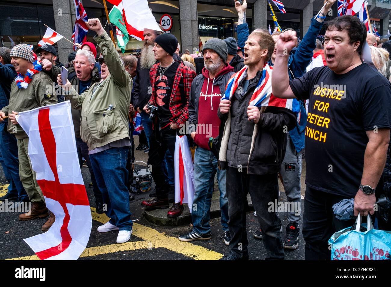 Angry British People March Through Central London As Part of A 'Unite ...