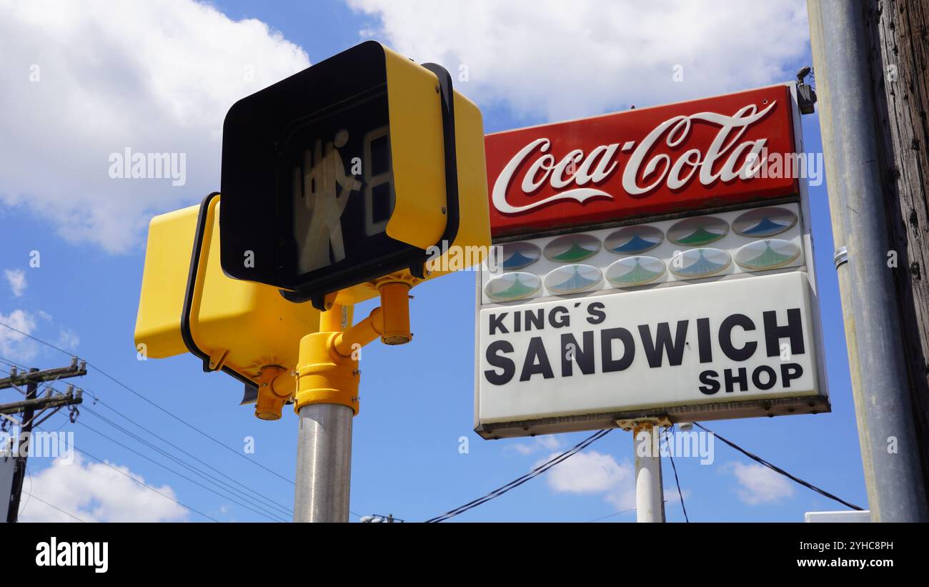 Sandwich billboard Stock Photo