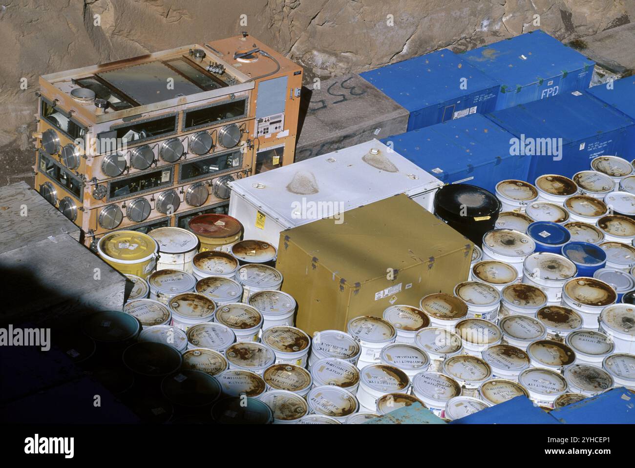 Nuclear waste barrels hi-res stock photography and images - Alamy