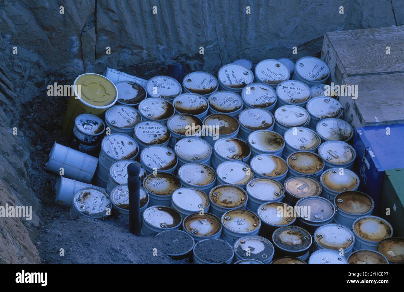 Nuclear waste barrels hi-res stock photography and images - Alamy