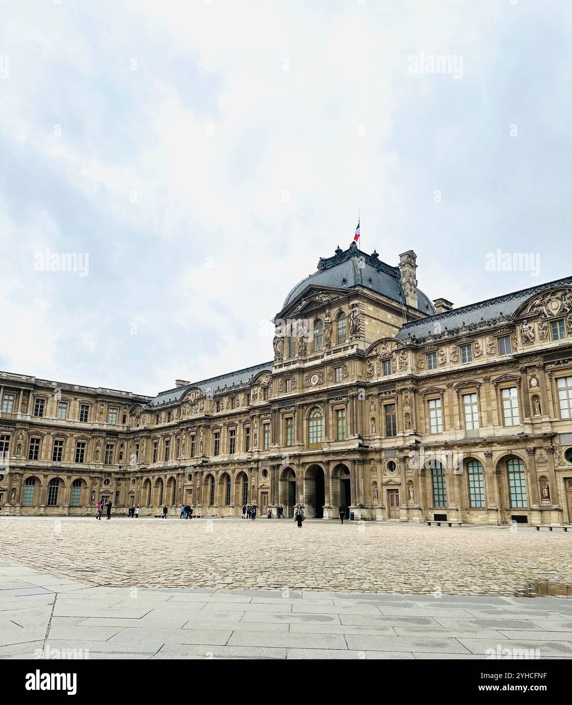 Louvre Museum - Smartphone Captured Stock Image