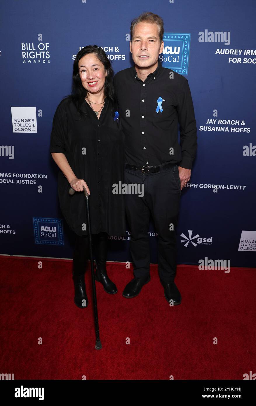 BEVERLY HILLS, CA - NOVEMBER 10: Amanda Fairey, Shepard Fairey at 
