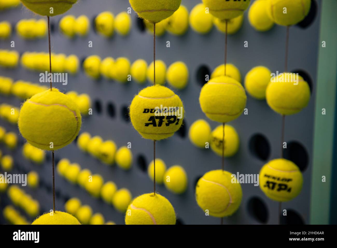 Nitto ATP Finals, tennis ball from Dunlop, with which the world's top 8 players compete in breathtaking matches. live tennis tv, sports, news, events, Stock Photo