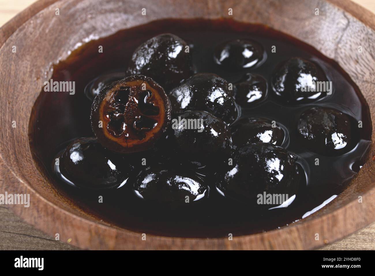 Walnut jam, traditional Georgian cuisine, no people Stock Photo