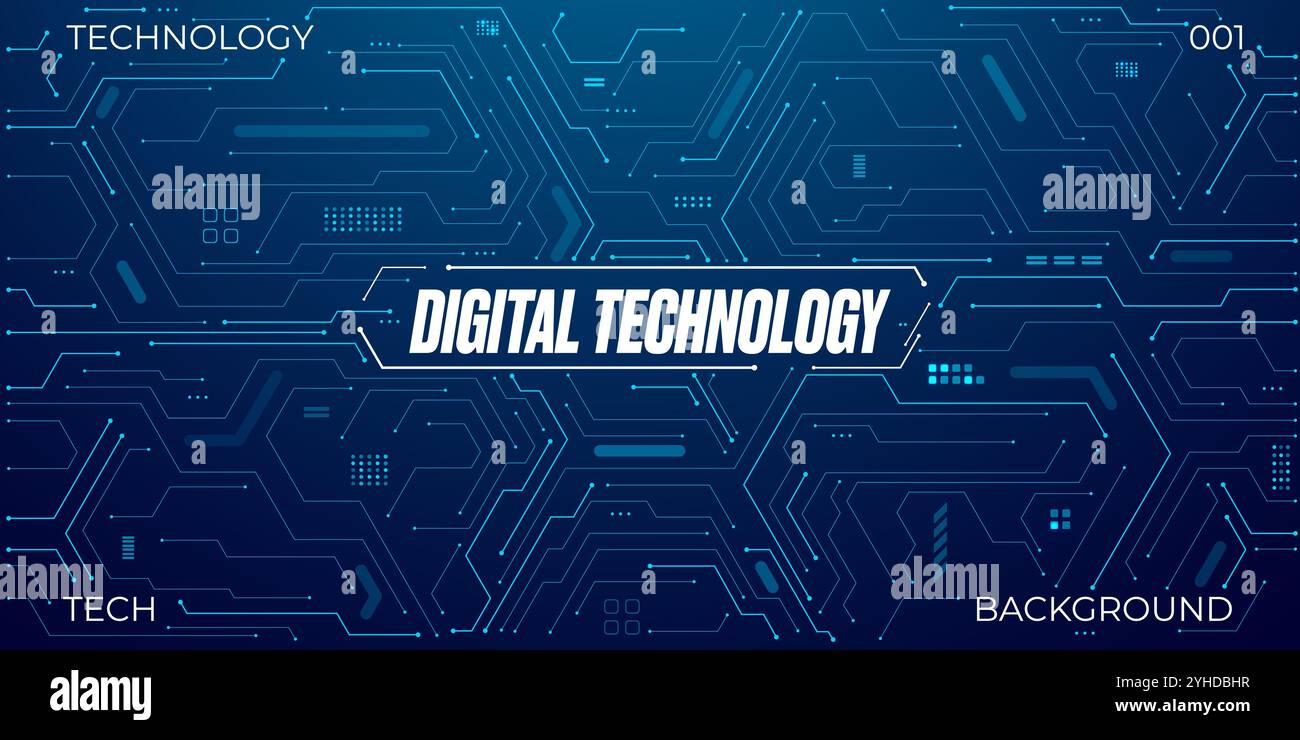 Circuit board. Abstract technology background with text. Tech bg Stock ...