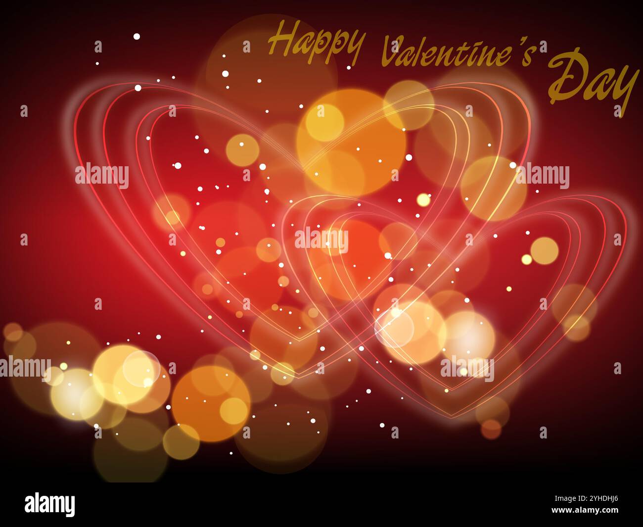 Two vector hearts vectors hi-res stock photography and images - Alamy