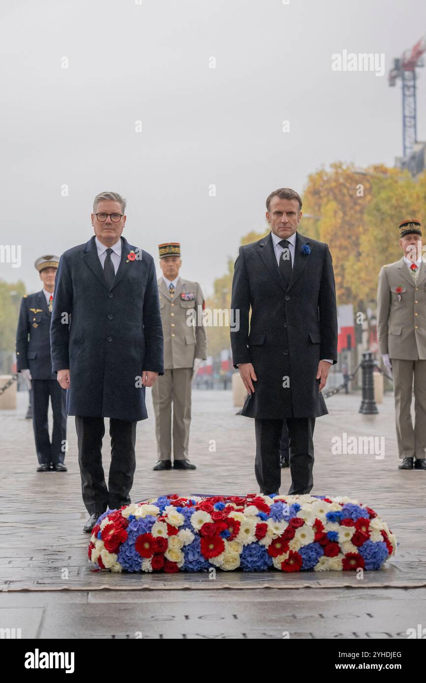 France 11th Nov 2024 France s President Emmanuel Macron And Britain france-11th-nov-2024-france-s-president-emmanuel-macron-and-britain