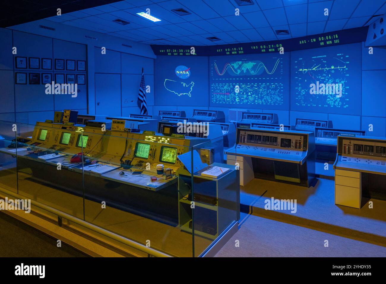 Nasa control room exhibit hi-res stock photography and images - Alamy