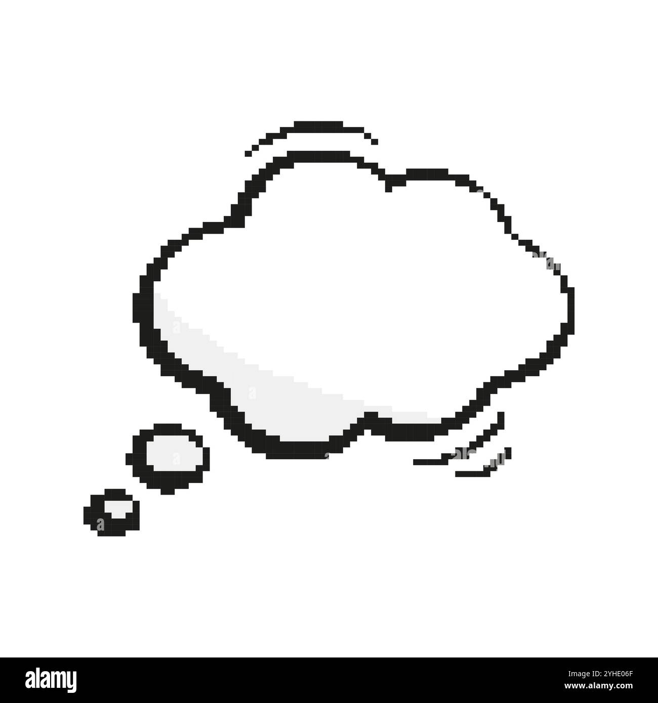 Retro pixel art style speech bubble hi-res stock photography and images ...