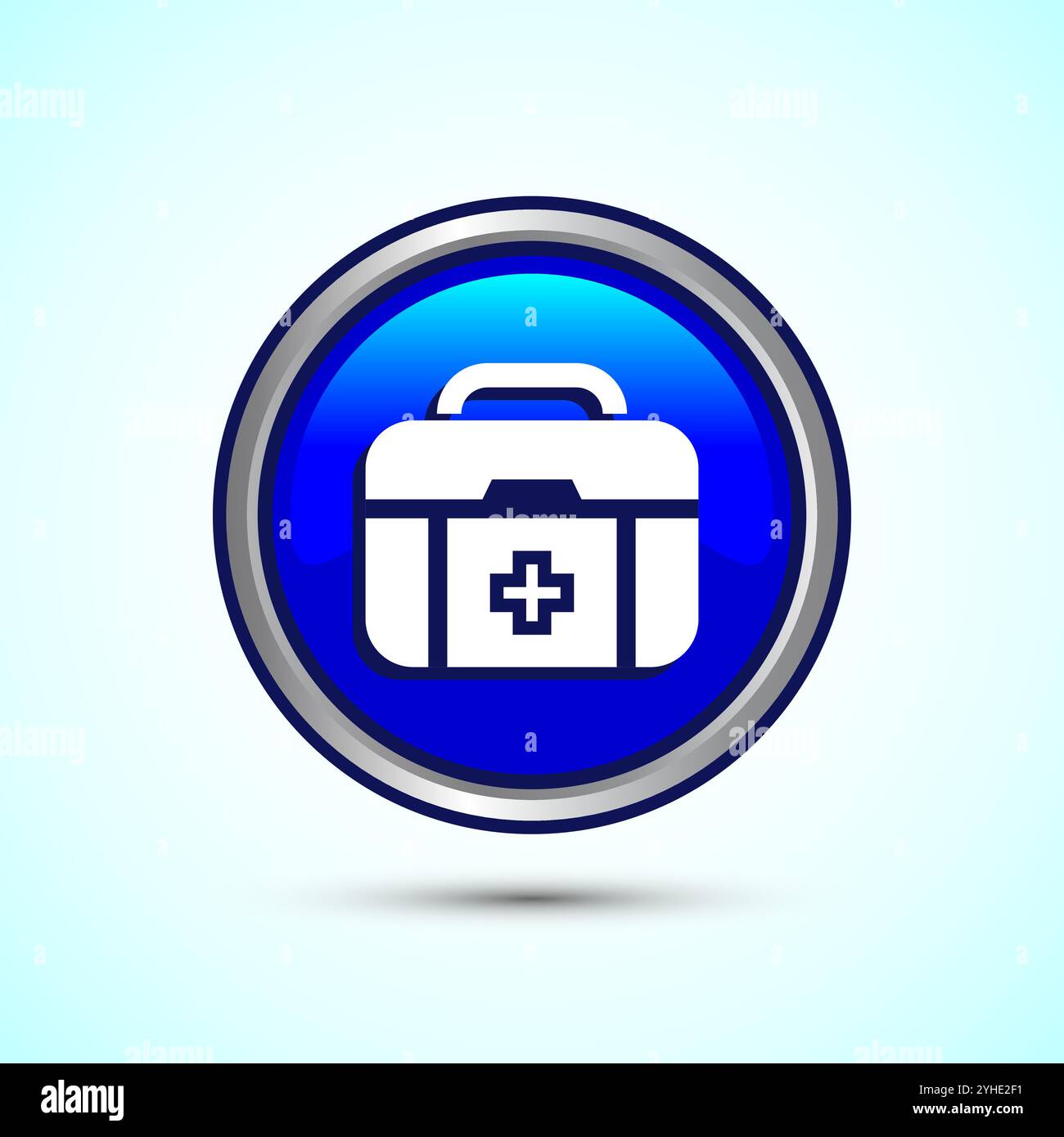 Medical first aid kit icon, Medicine emergency box health care sign ...