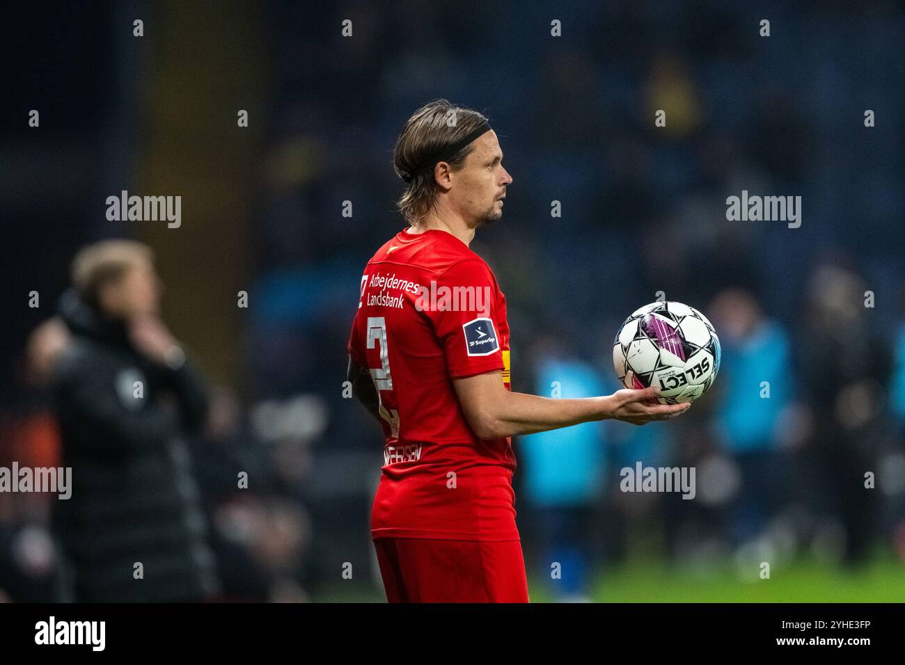 Broendby, Denmark. 10th Nov, 2024. Peter Ankersen (2) of FC Nordsjaelland seen during the 3F Superliga match between Broendby IF and FC Nordsjaelland at Broendby Stadion in Broendby. Credit: Gonzales Photo/Alamy Live News Stock Photo