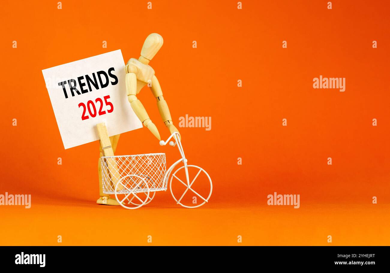 Planning trends 2025 new year symbol. Concept words Trends 2025 on