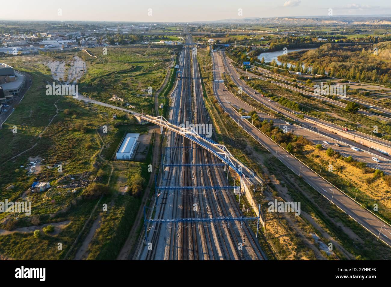 Over train tracks hi-res stock photography and images - Alamy
