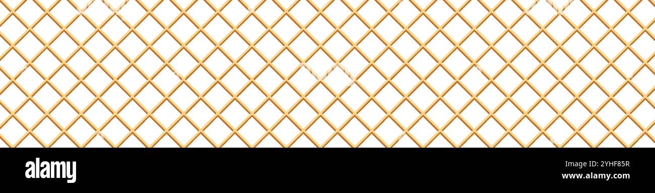 Waffle cone texture with ice cream and wafer backgrounds. Flat vector ...