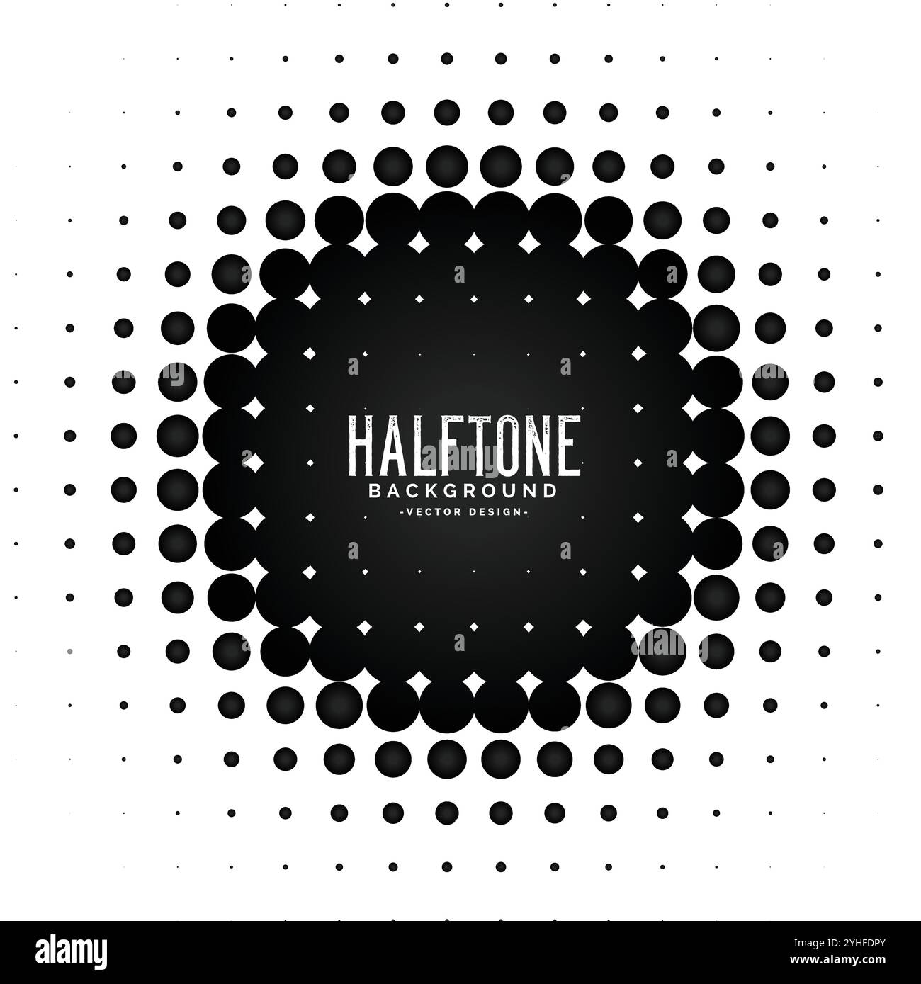 vector halftone circle frame background Stock Vector Image & Art - Alamy