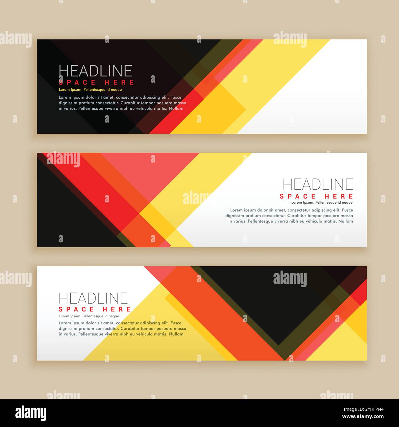 abstract set of banners template Stock Vector Image & Art - Alamy