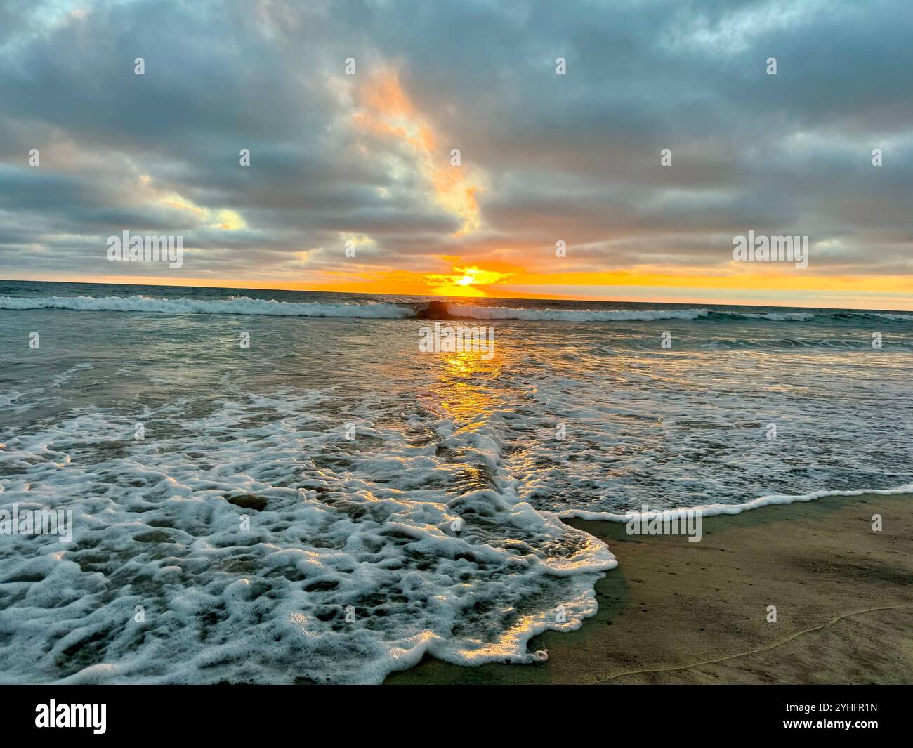 Ocean sunset - Smartphone Captured Stock Image