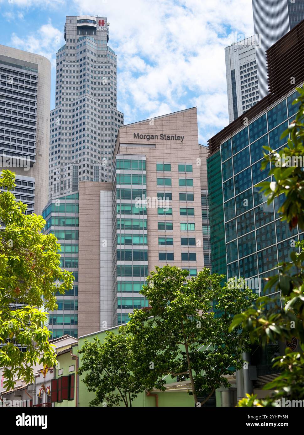 Morgan Stanley offices at 23 Church Street Singapore Asia Stock Photo