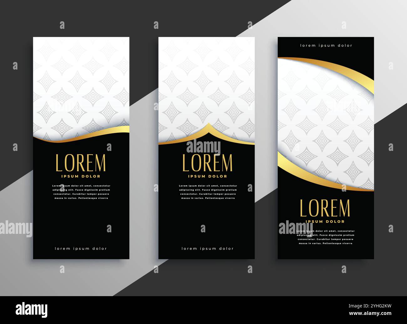 premium set of golden vertical banners Stock Vector Image & Art - Alamy