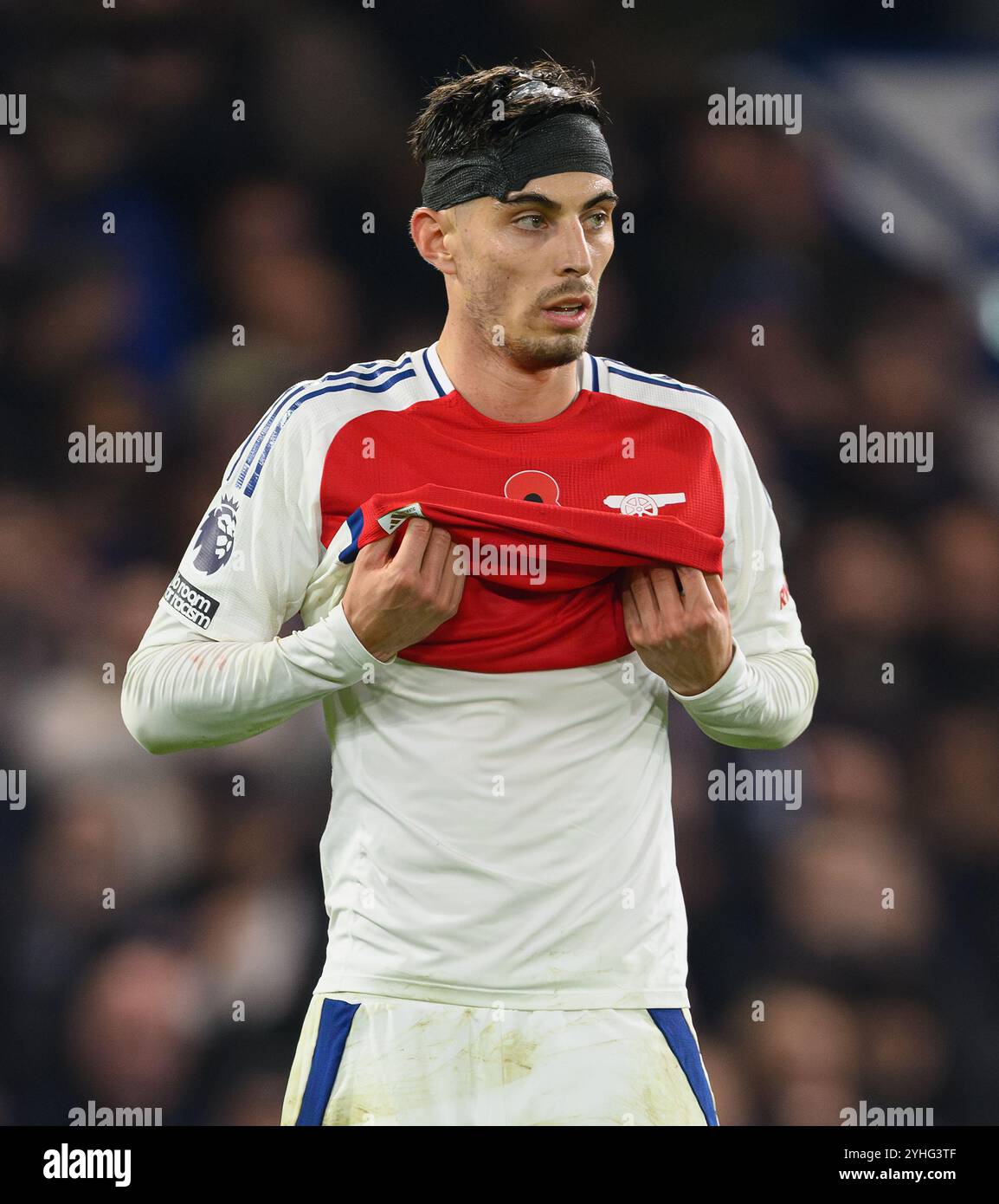 London, UK. 10th Nov, 2024. Chelsea v Arsenal - Premier League - Stamford Bridge - London.                                                              Arsenal's Kai Havertz in action.                                                          Picture Credit: Mark Pain / Alamy Live News Stock Photo