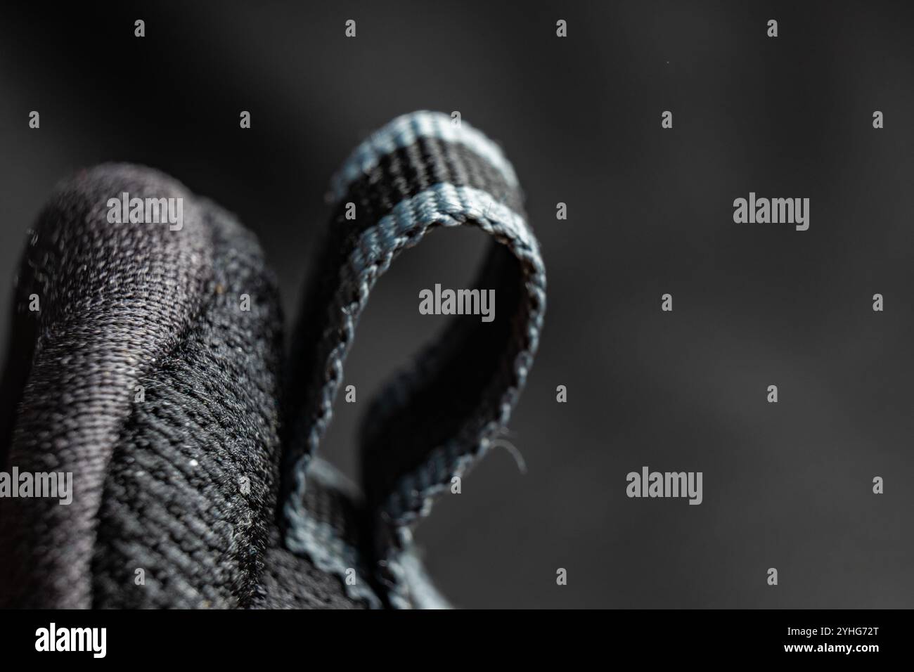 A detailed close-up captures the unique texture and design of a shoe's ...