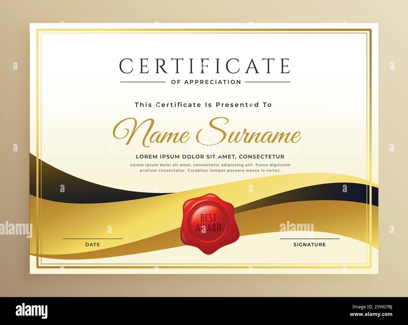 modern premium certificate template design Stock Vector Image & Art - Alamy