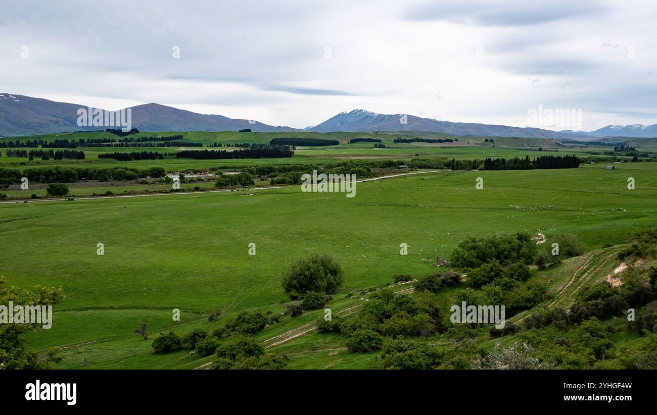 Lush green hills new zealand hi-res stock photography and images - Alamy