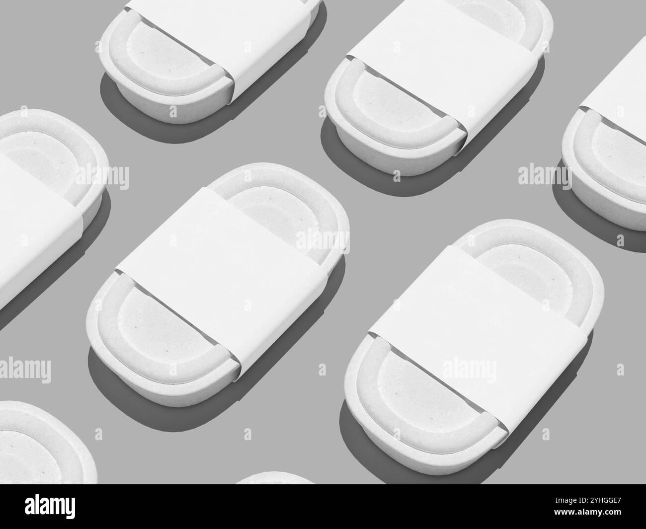 White blank food takeaway packaging mockup stock photo alamy