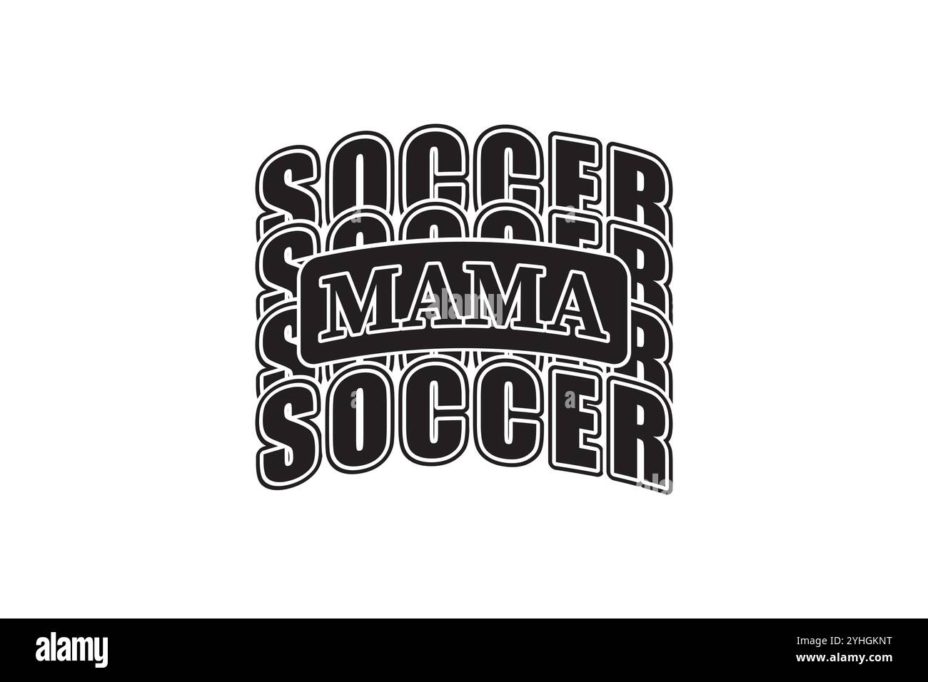 Mom Varsity SVG T-shirt Design Stock Vector